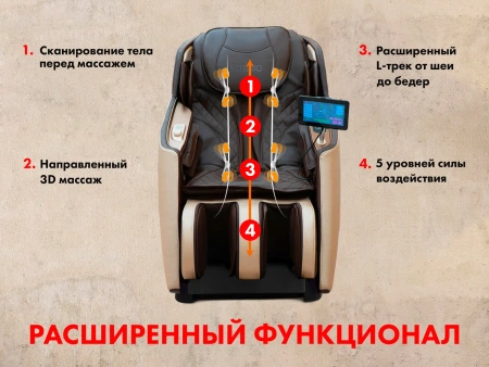 Массажное кресло FUJIMO KENKO Business Edition Эспрессо Массажное кресло FUJIMO KENKO Business Edition Эспрессо